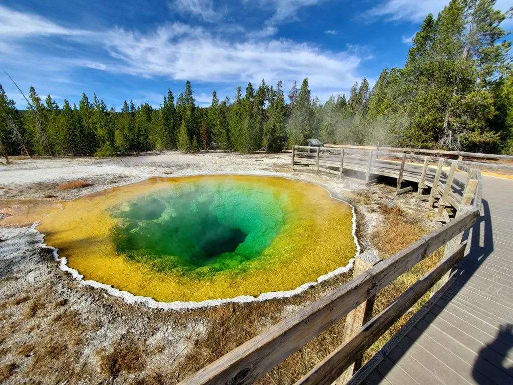 Viewing platform for Morning Glory