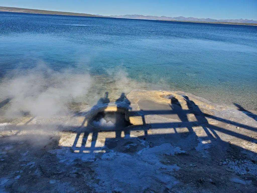 Shadows at West Thumb Geyser Basin