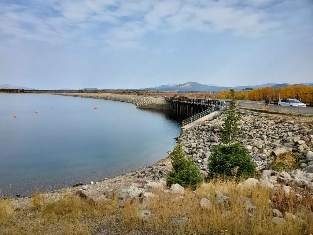 Jackson Lake Dam in Grand Tetons