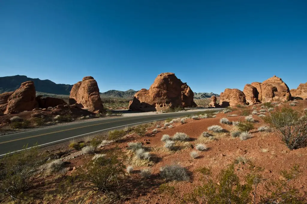 Seven Sisters in Valley of Fire State Park Nevada