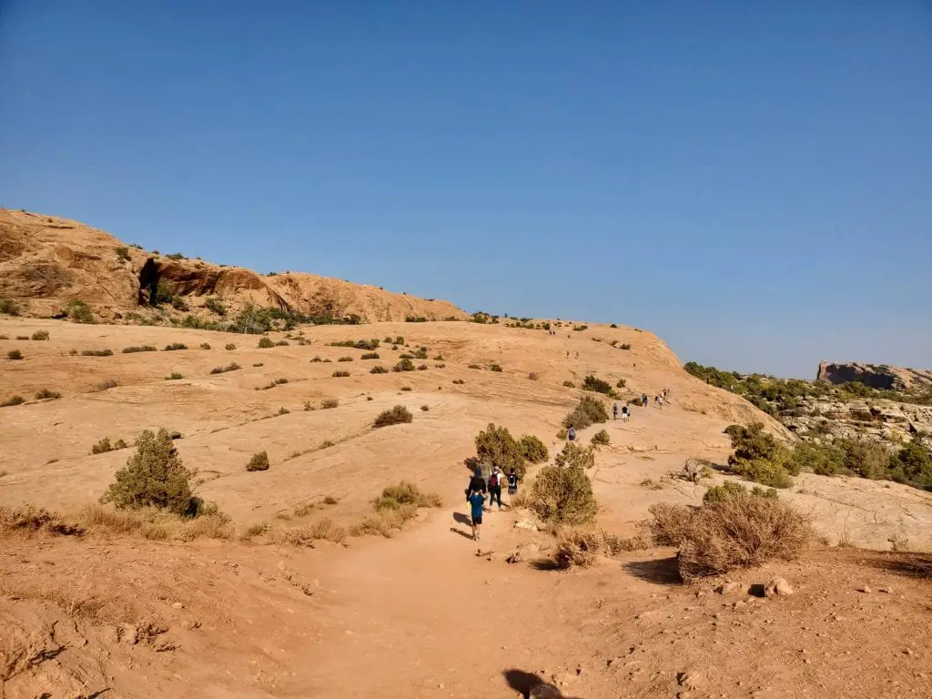 Delicate Arch Hiking Trail in Arches National Park