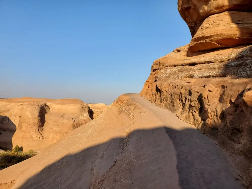 Delicate Arch Hiking Trail in Arches National Park