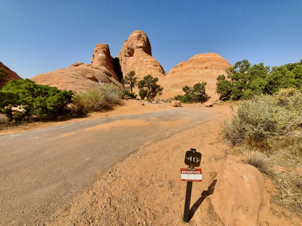 site 46 at devils garden campground