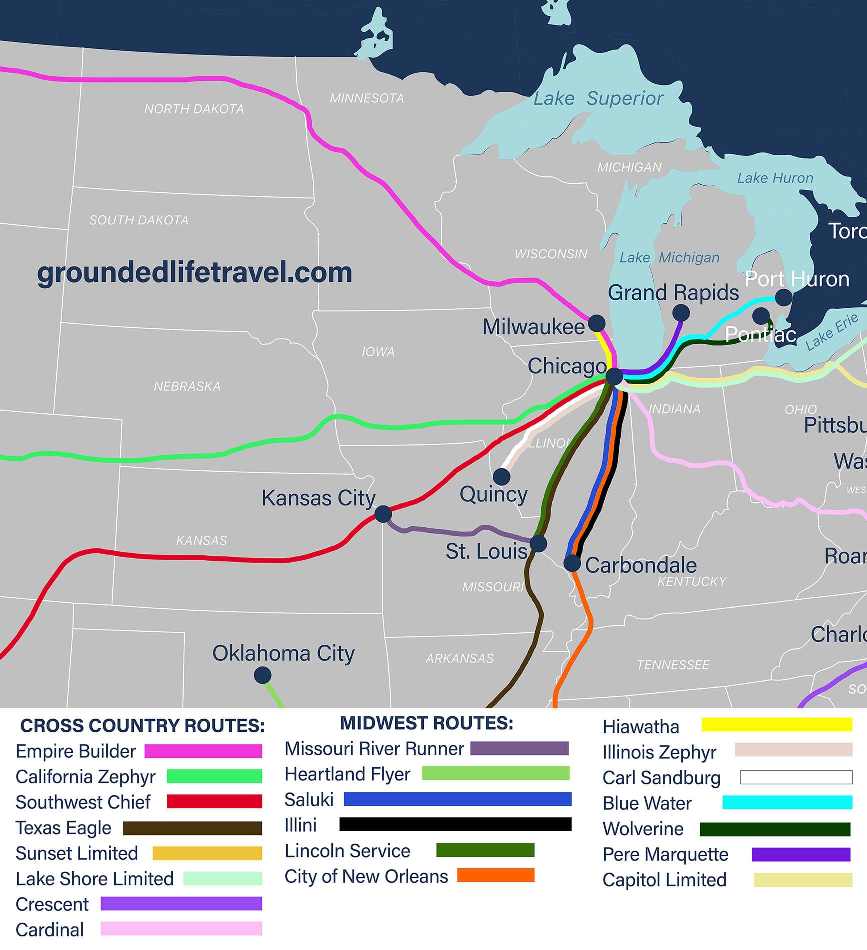 Amtrak Map